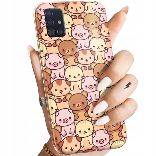 Etui Do Samsung Galaxy A51 5G Wzory Zwierzęta Pieski Kotki Lamy Domowe Case Samsung
