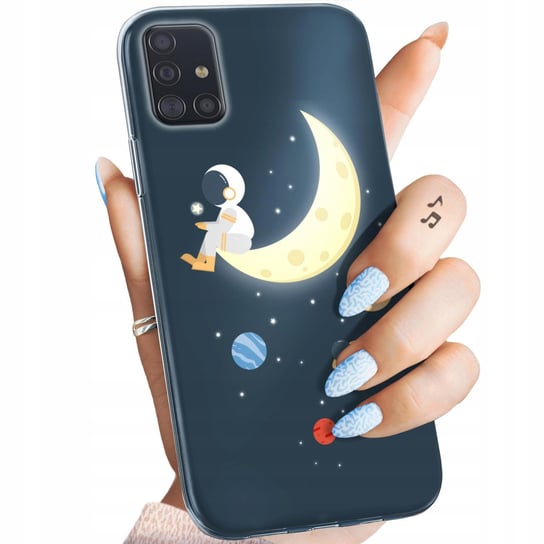 Etui Do Samsung Galaxy A51 Wzory Księżyc Gwiazdy Kosmos Planety Obudowa Samsung Electronics