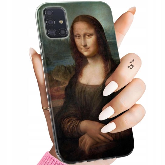 ETUI DO SAMSUNG GALAXY A51 WZORY LEONARDO DA VINCI MONA ŁASICZKA OBUDOWA Samsung Electronics