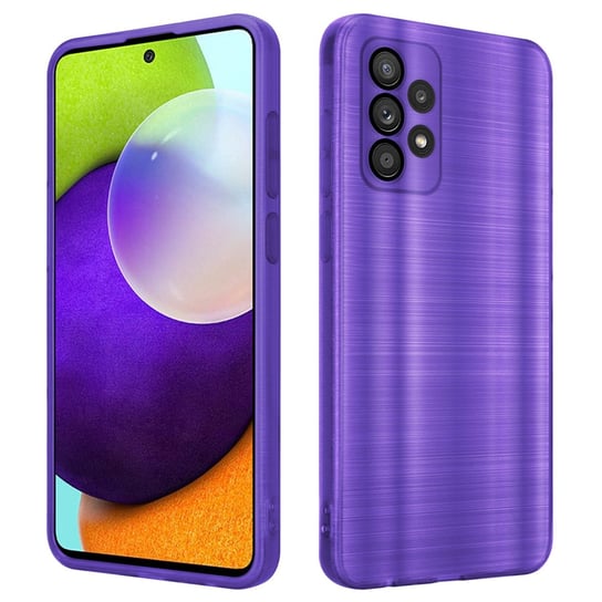 Etui Do Samsung Galaxy A52 (4G / 5G) / A52s Pokrowiec w Brushed Purpura Etui Silikonowe Obudowa Case Cover Cadorabo Cadorabo