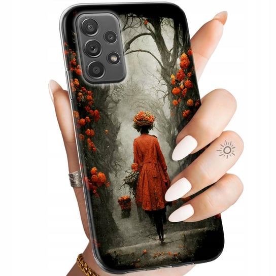 Etui Do Samsung Galaxy A52 5G Wzory Jesień Liście Autumn Obudowa Pokrowiec Samsung