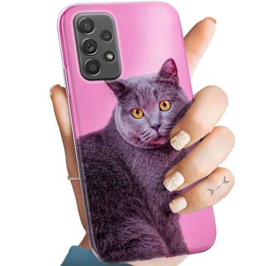 Etui Do Samsung Galaxy A52 5G Wzory Koty Kotki Kociaki Obudowa Pokrowiec Samsung