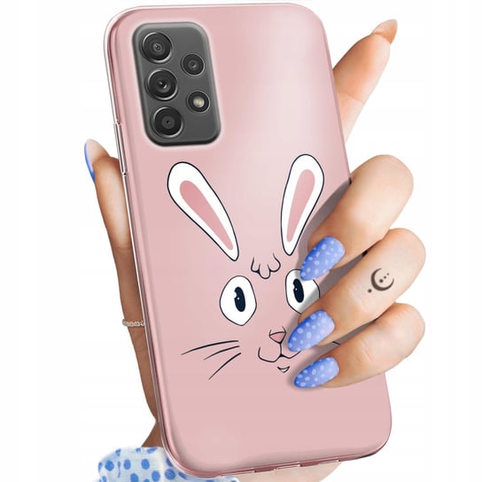 Etui Do Samsung Galaxy A52 5G Wzory Królik Zając Bunny Obudowa Pokrowiec Samsung