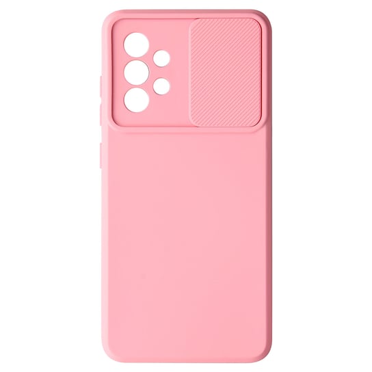 Etui do Samsung Galaxy A52 / A52s Elastyczny silikonowy wysuwany pokrowiec na aparat w kolorze różowym Avizar