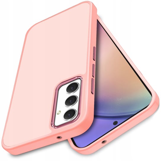 Etui Do Samsung Galaxy A54 5G Matowe Silicone Case Satynowe Plecki + Szkło Krainagsm