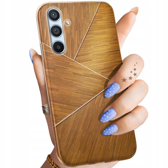 Etui Do Samsung Galaxy A54 5G Wzory Brązowe Drewniane Brown Obudowa Case Samsung Electronics