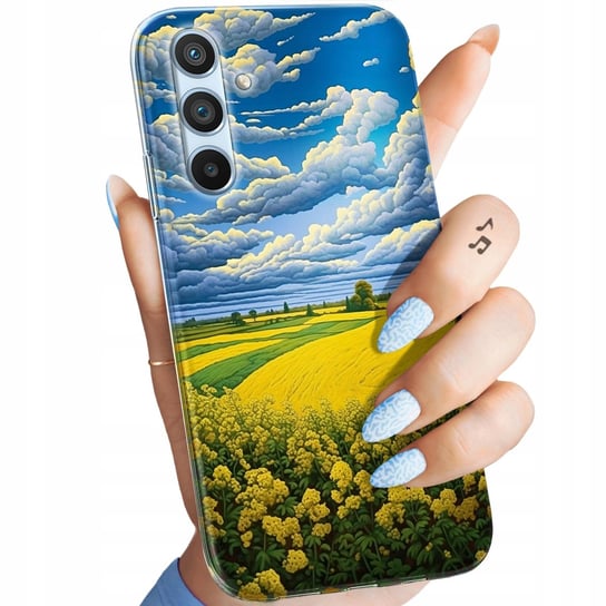 Etui Do Samsung Galaxy A54 5G Wzory Chmury Niebo Błękit Obudowa Pokrowiec Samsung