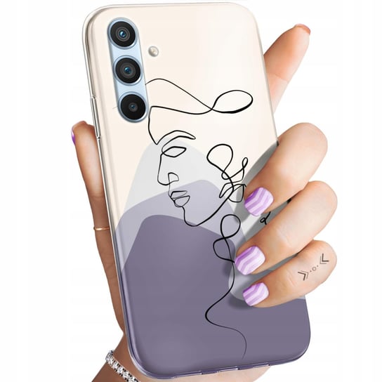 Etui Do Samsung Galaxy A54 5G Wzory Continuous Line-Art Kreska Linie Case Samsung Electronics