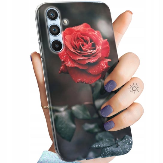 Etui Do Samsung Galaxy A54 5G Wzory Róża Z Różą Rose Obudowa Pokrowiec Case Samsung