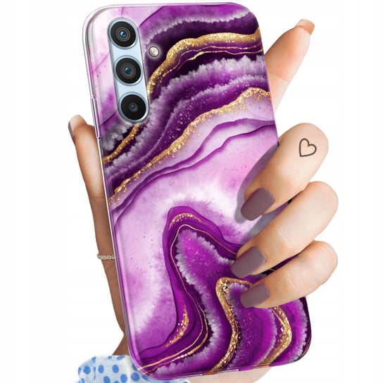 Etui Do Samsung Galaxy A54 5G Wzory Różowy Marmur Purpura Róż Marmur Case Samsung
