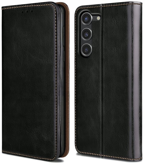 Etui do Samsung Galaxy A55 5G CASE SKÓRZANE PORTFEL + SZKŁO OCHRONNE 9H Krainagsm