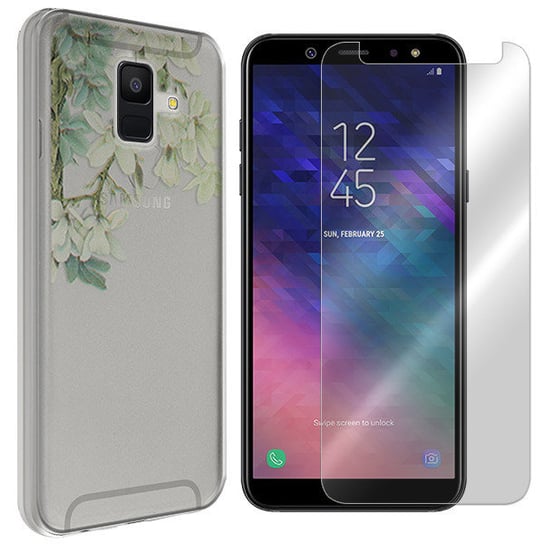 Etui Do Samsung Galaxy A6 2018 Case Jasmine +Szkło VegaCom