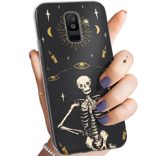 Etui Do Samsung Galaxy A6+ 2018 Wzory Czaszka Szkielety Memento Mori Gotyk Samsung Electronics