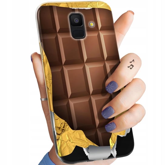 ETUI DO SAMSUNG GALAXY A6 2018 WZORY CZEKOLADA CHOCO SŁODYCZE OBUDOWA CASE Samsung Electronics