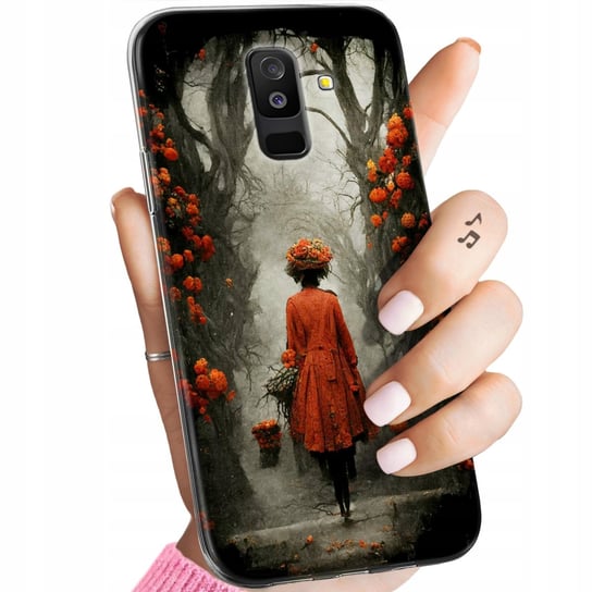 Etui Do Samsung Galaxy A6+ 2018 Wzory Jesień Liście Autumn Obudowa Case Samsung