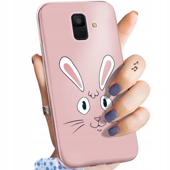 Etui Do Samsung Galaxy A6 2018 Wzory Królik Zając Bunny Obudowa Pokrowiec Samsung