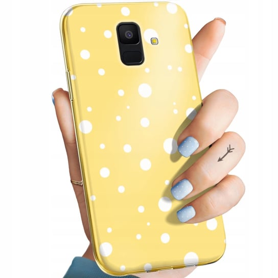 ETUI DO SAMSUNG GALAXY A6 2018 WZORY KROPKI GROCHY BOKEH DOTS OBUDOWA CASE Samsung Electronics