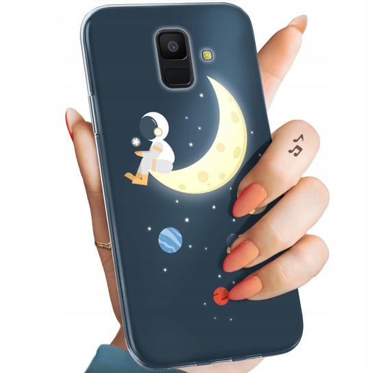 Etui Do Samsung Galaxy A6 2018 Wzory Księżyc Gwiazdy Kosmos Planety Obudowa Samsung Electronics