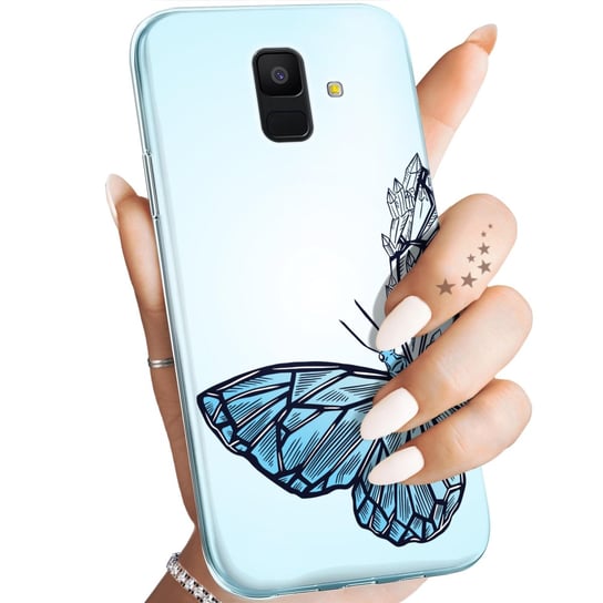 Etui Do Samsung Galaxy A6 2018 Wzory Motyle Butterfly Barwne Obudowa Case Samsung