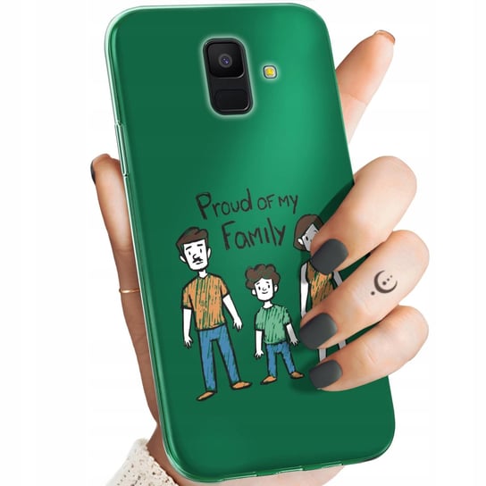 ETUI DO SAMSUNG GALAXY A6 2018 WZORY RODZINA FAMILIA DOM OBUDOWA POKROWIEC Samsung Electronics