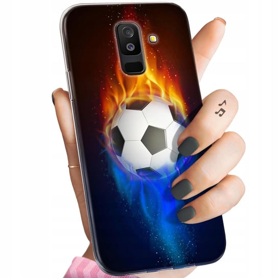 Etui Do Samsung Galaxy A6+ 2018 Wzory Sport Piłkarskie Piłka Nożna Obudowa Samsung