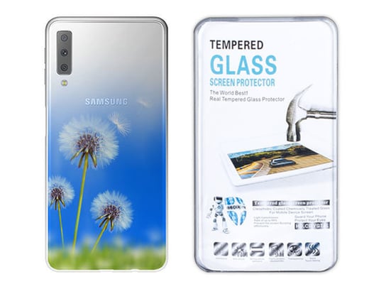 Etui Do Samsung Galaxy A7 2018 A750 Gradient Szkło Kreatui