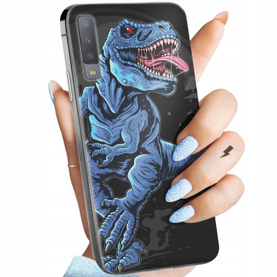 Etui Do Samsung Galaxy A7 2018 Wzory Dinozaury Reptilia Prehistoryczne Case Samsung