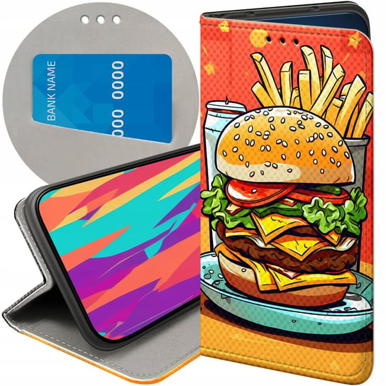 Etui Do Samsung Galaxy A7 2018 Wzory Hamburger Burgery Fast-Food Jedzenie Samsung