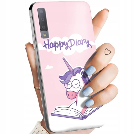 Etui Do Samsung Galaxy A7 2018 Wzory Jednorożec Bajki Księżniczki Obudowa Samsung