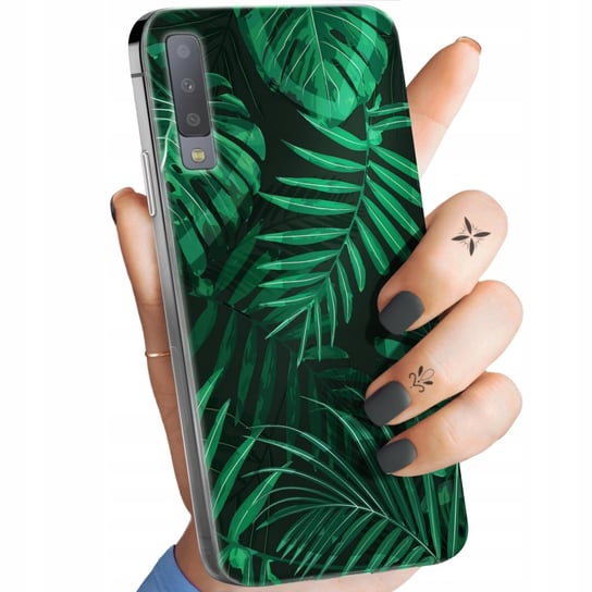 Etui Do Samsung Galaxy A7 2018 Wzory Liście Liściaste Natura Obudowa Case Samsung