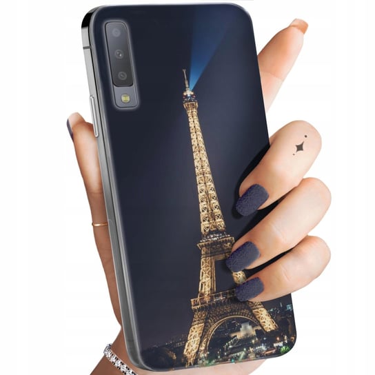 Etui Do Samsung Galaxy A7 2018 Wzory Paryż Francja Eiffel Obudowa Pokrowiec Samsung Electronics