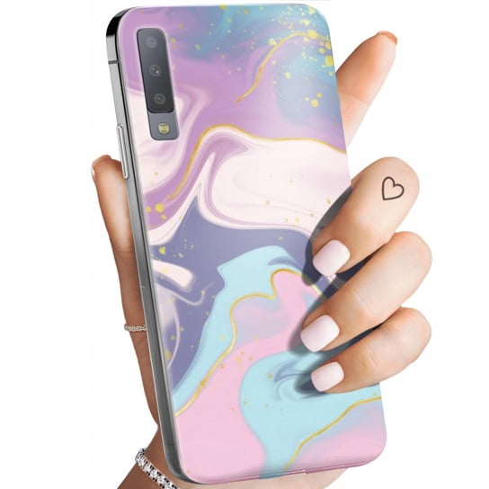 Etui Do Samsung Galaxy A7 2018 Wzory Pastele Ilustracja Kolory Obudowa Case Samsung