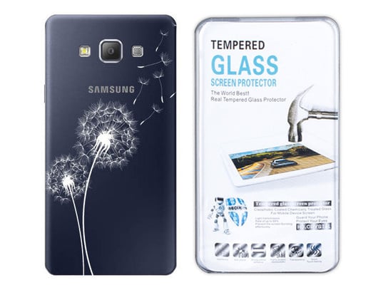 Etui Do Samsung Galaxy A7 Sm-A700 Koronka + Szkło Kreatui