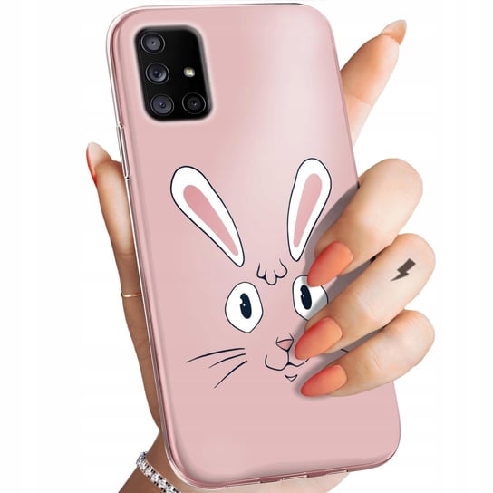 Etui Do Samsung Galaxy A71 5G Wzory Królik Zając Bunny Obudowa Pokrowiec Samsung