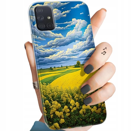 Etui Do Samsung Galaxy A71 Wzory Chmury Niebo Błękit Obudowa Pokrowiec Case Samsung Electronics