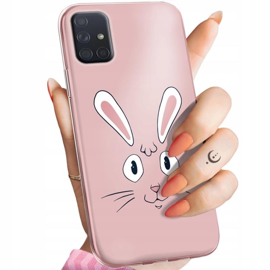 Etui Do Samsung Galaxy A71 Wzory Królik Zając Bunny Obudowa Pokrowiec Case Samsung