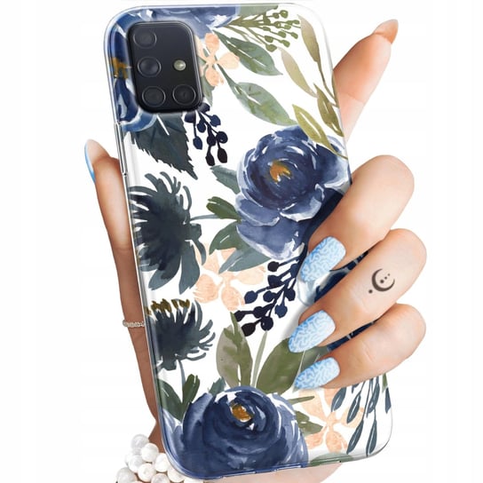Etui Do Samsung Galaxy A71 Wzory Kwiaty Kwieciste Flower Obudowa Pokrowiec Samsung