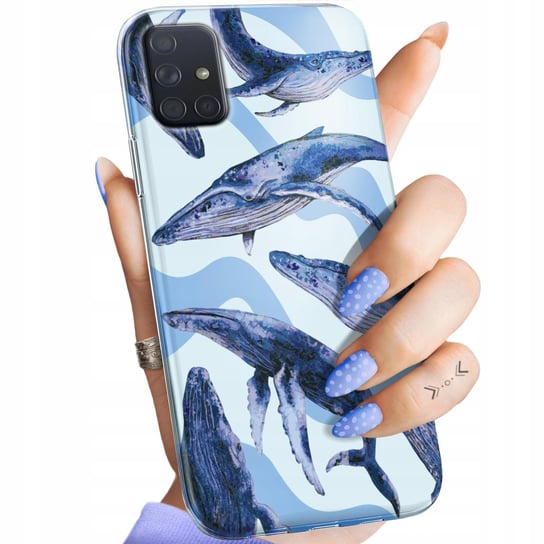 ETUI DO SAMSUNG GALAXY A71 WZORY MORZE FALE WODA AQUA OBUDOWA POKROWIEC Samsung Electronics