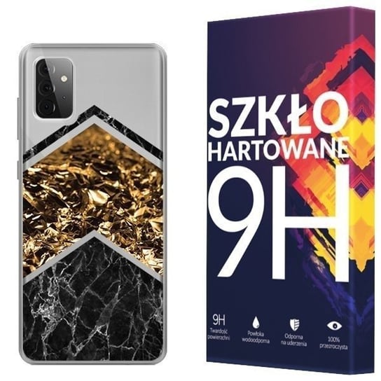 Etui Do Samsung Galaxy A72 5G Case Marmur + Szkło Kreatui