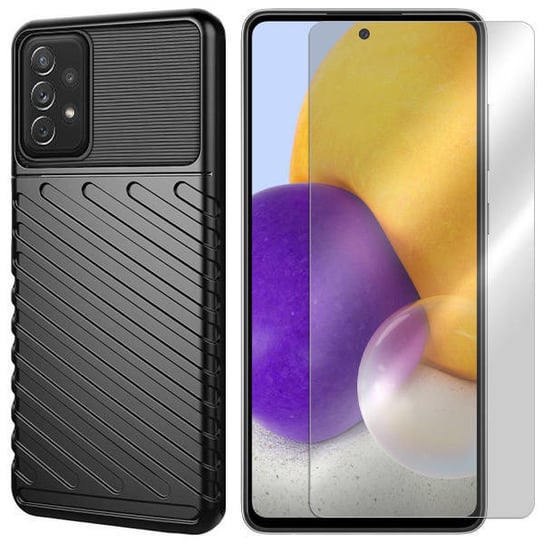 Etui Do Samsung Galaxy A72 Thunder Case + Szkło 9H VegaCom