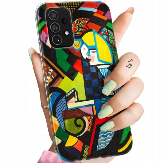 ETUI DO SAMSUNG GALAXY A72 WZORY KUBIZM ABSTRAKCJONIZM GEOMETRIA OBUDOWA Samsung Electronics