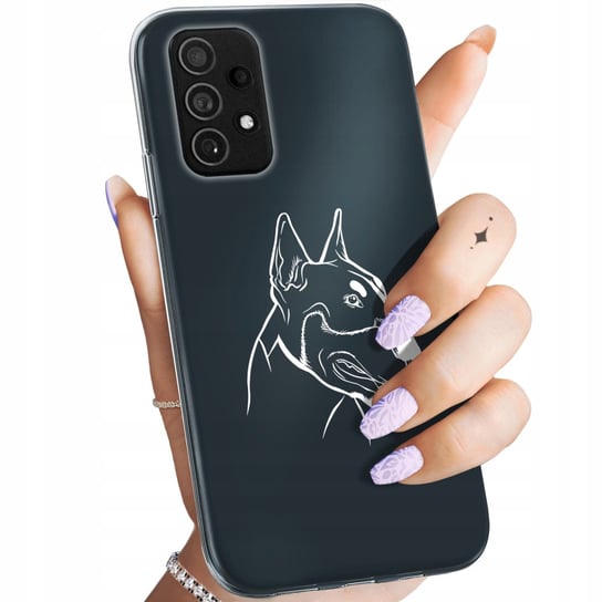 Etui Do Samsung Galaxy A72 Wzory Męskie Facet Wąsy Obudowa Pokrowiec Case Samsung