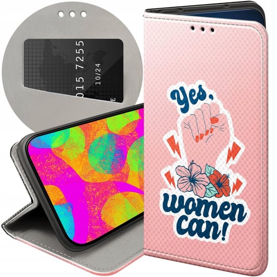 ETUI DO SAMSUNG GALAXY A73 5G WZORY SIŁA KOBIET GIRL POWER FEMINIZM CASE Samsung Electronics