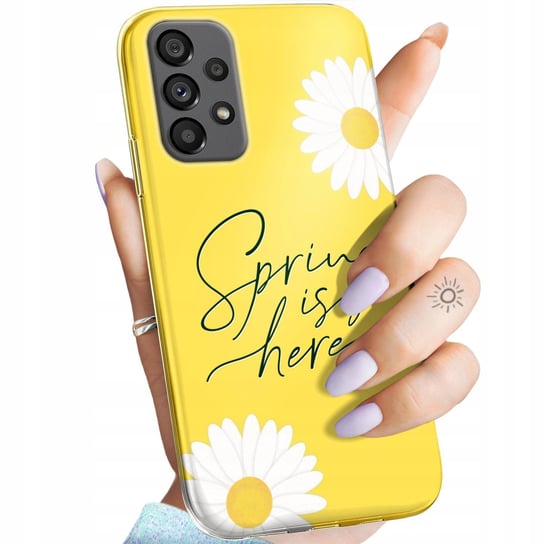 Etui Do Samsung Galaxy A73 Wzory Wiosna Wiosenne Spring Obudowa Pokrowiec Samsung Electronics