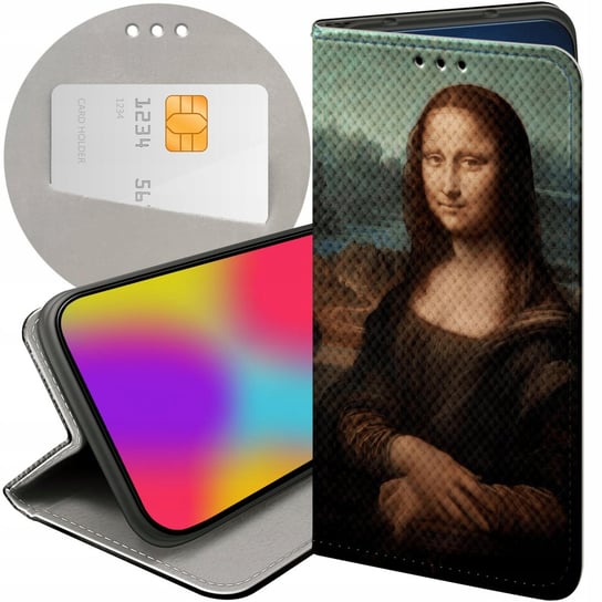 ETUI DO SAMSUNG GALAXY A8 2018 WZORY LEONARDO DA VINCI MONA ŁASICZKA CASE Samsung Electronics