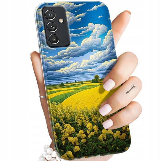 Etui Do Samsung Galaxy A82 5G Wzory Chmury Niebo Błękit Obudowa Pokrowiec Samsung