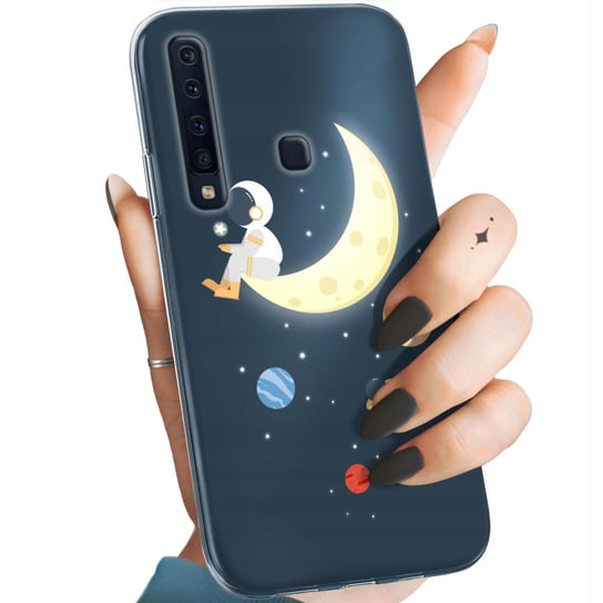 Etui Do Samsung Galaxy A9 2018 Wzory Księżyc Gwiazdy Kosmos Planety Obudowa Samsung