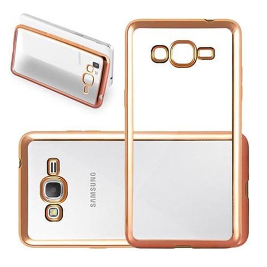 Etui Do Samsung Galaxy GRAND PRIME Pokrowiec w CHROM ZŁOTY TPU Silicone Case Cover Obudowa Ochronny Cadorabo Cadorabo