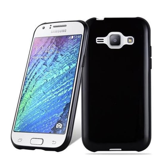 Etui Do Samsung Galaxy J1 2015 Pokrowiec w CZARNY Obudowa Ochronny TPU Silikon Case Cover Cadorabo Cadorabo