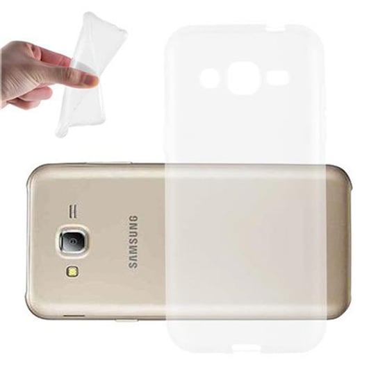 Etui Do Samsung Galaxy J2 2015 Pokrowiec w W PEŁNI PRZEZROCZYSTY Obudowa Ochronny TPU Silikon Case Cover Cadorabo Cadorabo